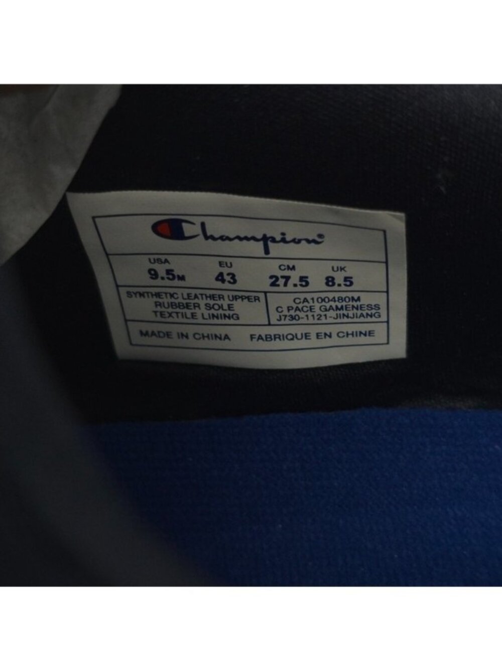 Champion Legend Lo Red/Navy/White Slip-On Sneakers - Picture 8 of 9